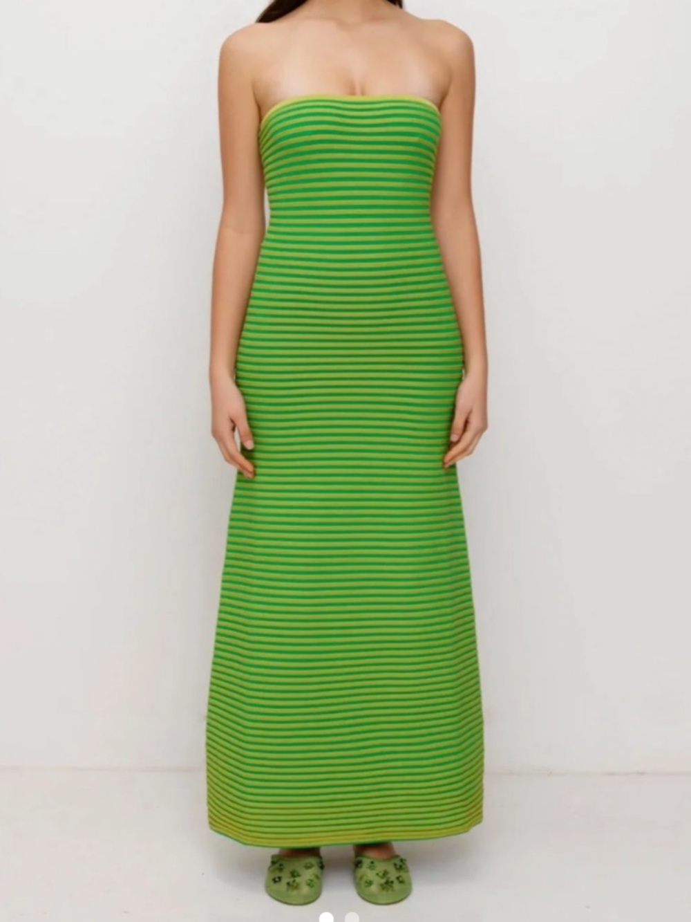 The Wolf Gang Sumnor Knit Maxi Dress Green